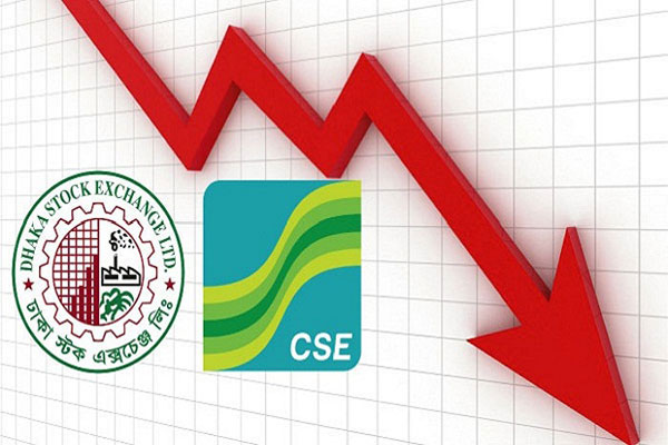 শেয়ারবাজারে মূল্যসূচক ও লেনদেনের পতন